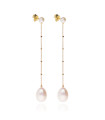 Tao Gold Pearls Party Earrings