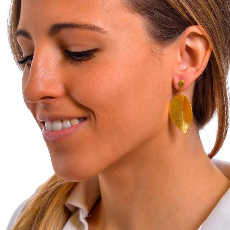 Pendientes Arce para mujer con forma de hoja