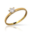 Zirconia Solitaire Ring 4 mm