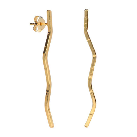 Pendientes chapado en oro de la colección Bali