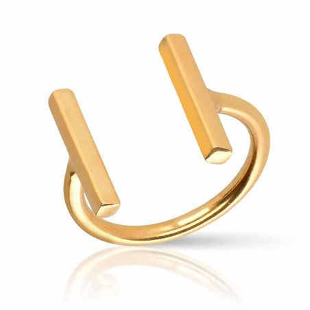 Gold plated parallel ring