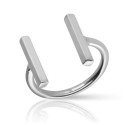 Anillo Paralela en Plata