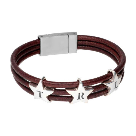 Star bracelet with personalized initials