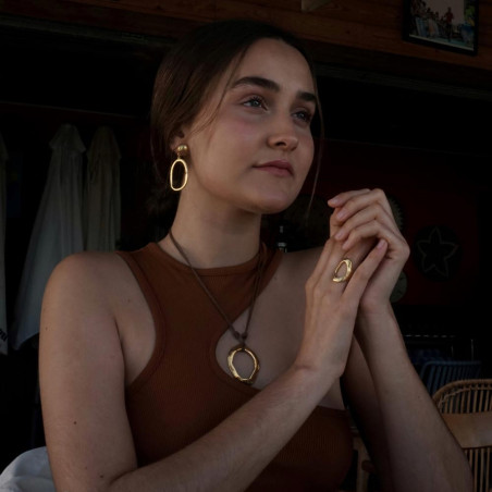 Anillo círculo para mujer de la colección Cera