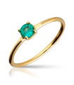 Emerald Solitaire Ring 4 Claws