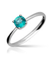 Solitaire Ring with Emerald