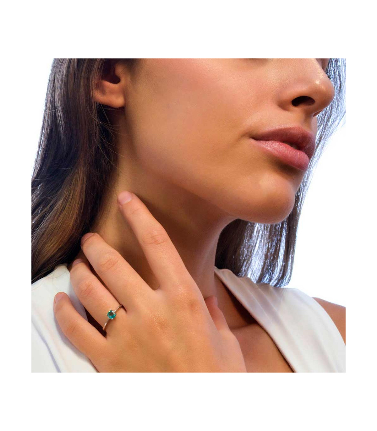 Anillo con esmeralda deals