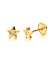 4.5mm Gold Star Earrings