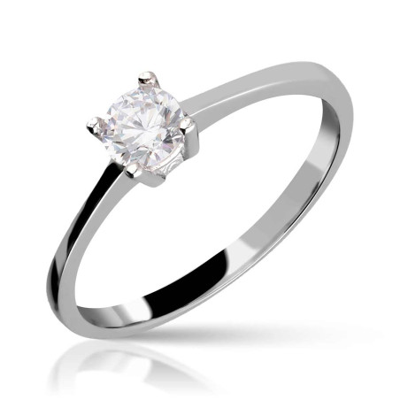 Anillo solitario con diamante central de 4,5 milímetros