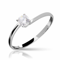Anillo Solitario Entrelazada 4mm Oro