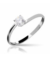 Intertwined Solitaire Ring 4mm Gold