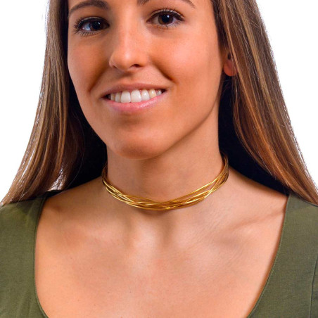 Gold choker for women
