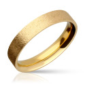 Alianza oro plana satinada 4mm