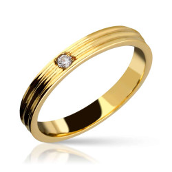 Anillo Solitario Triple Brillante