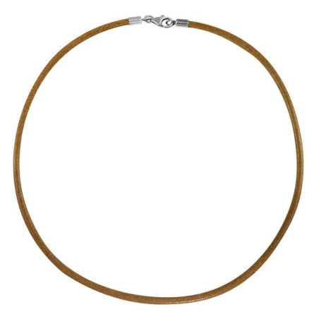 Cordón de cuero terminales de plata