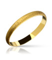 Gold Asphalt Half Round Ring