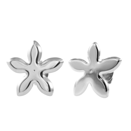 Silver jasmine earring