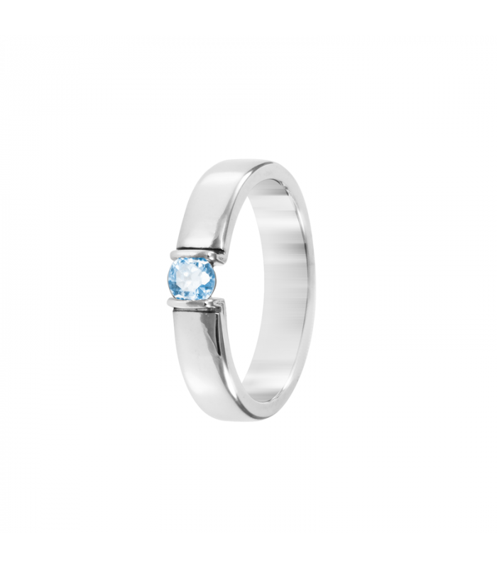 silver ring zirconia