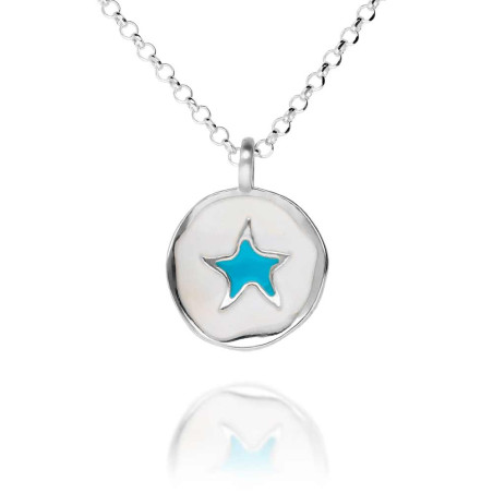 Collar con colgante estrella esmaltada