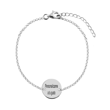 Personalized name medal bracelet