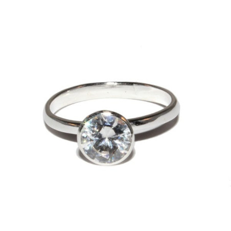 Anillos solitario blanco