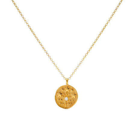 Fiorire necklace with silver medal