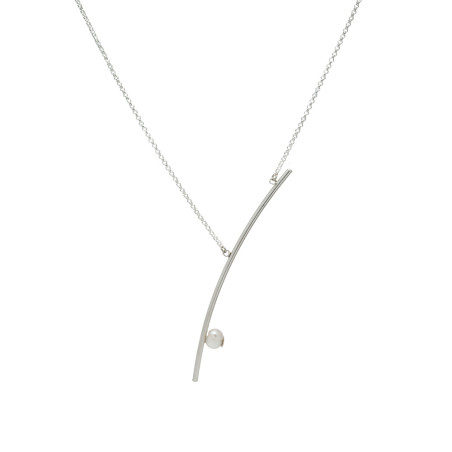 Collar Giorno con perla y plata