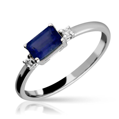 Anillos Zafiro con diamante