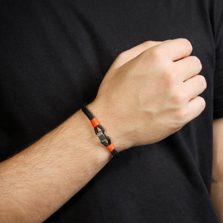 Pulsera personalizada para hombre con cordino