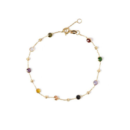 Gold spectrum zirconia bracelet