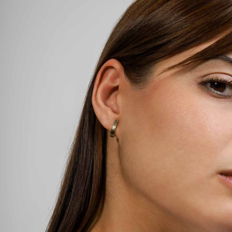 18K Gold Teardrop Hoop Earrings for Women