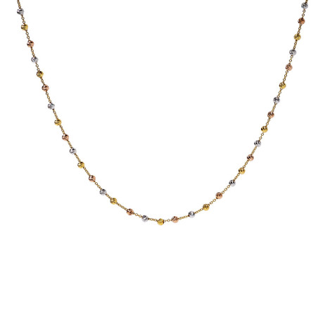 Gargantilla oro 18k fina tricolor