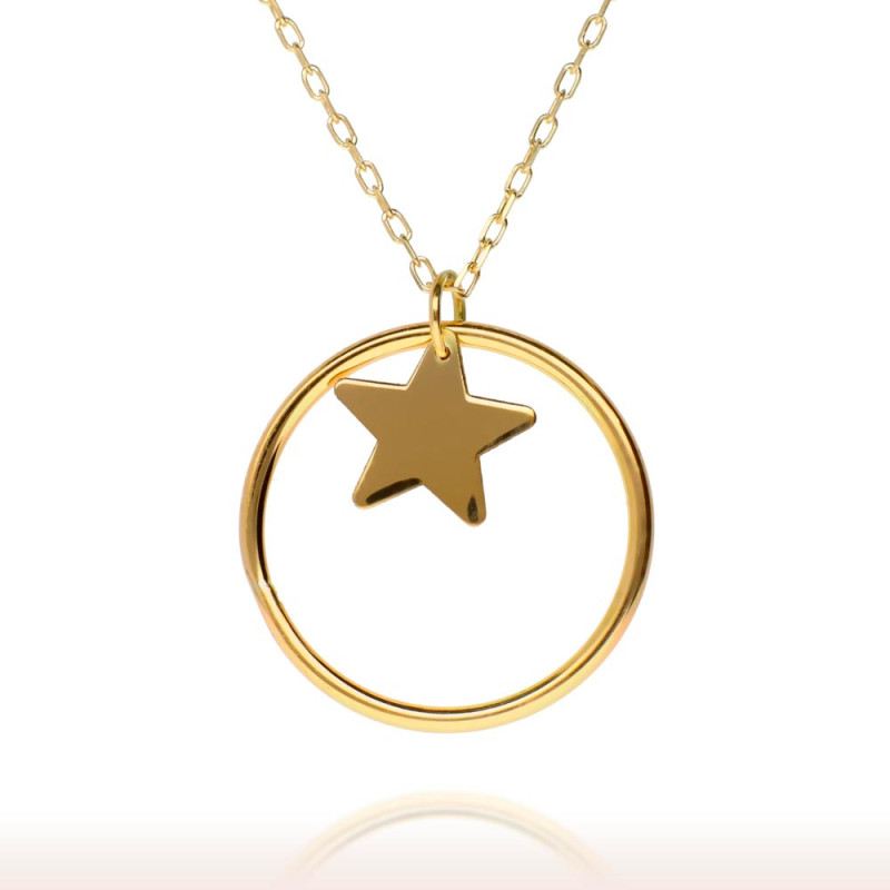 Diabolo Star Choker in Gold