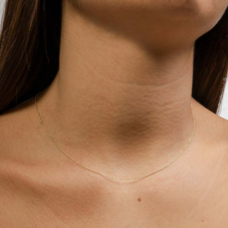 Delicate Gold Chain with 0.2mm Thickness