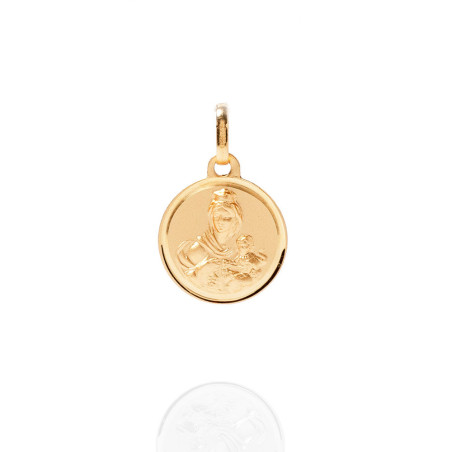 colgante de la virgen del carmen sagrado corazon