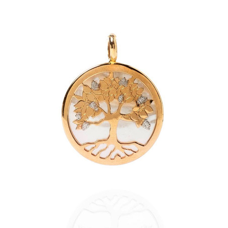 Colgante de oro del árbol de la vida