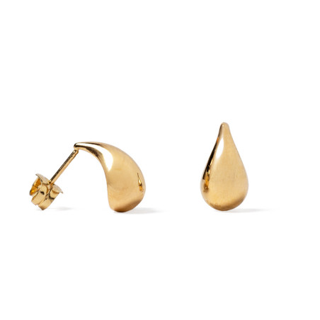 Small Tear-shaped Earrings Made of Gold