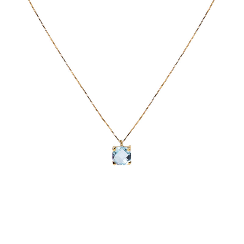 Gold topaz necklace