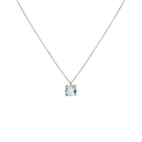 Gold topaz necklace