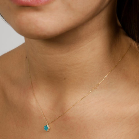 Jasmine-shaped Necklace made of Mother of Pearl and Gold