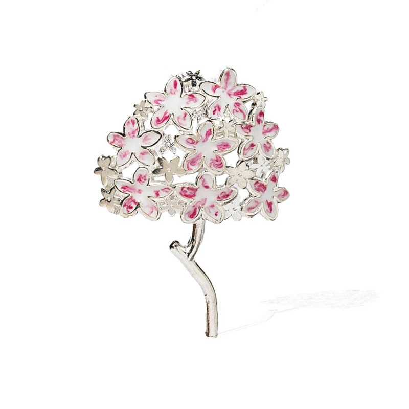 Biznaga Pendant in Silver with Enamel