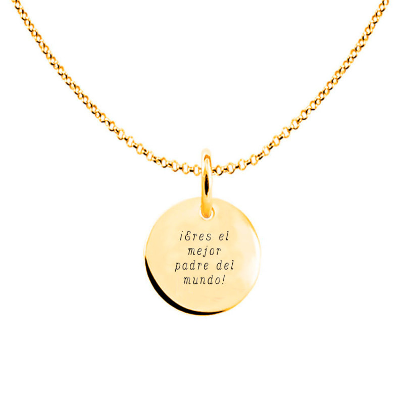 Gold-plated Medal Pendant for Father's Day