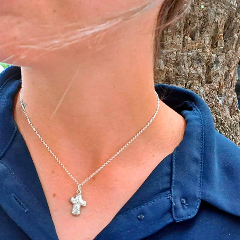 Silver Cross Pendant with Chain