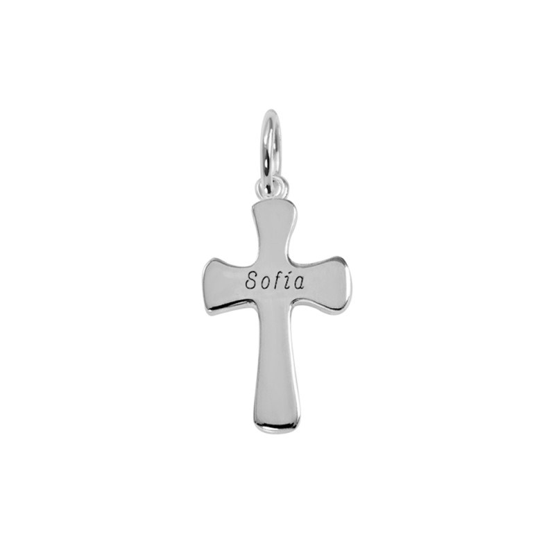 Cross pendant with name