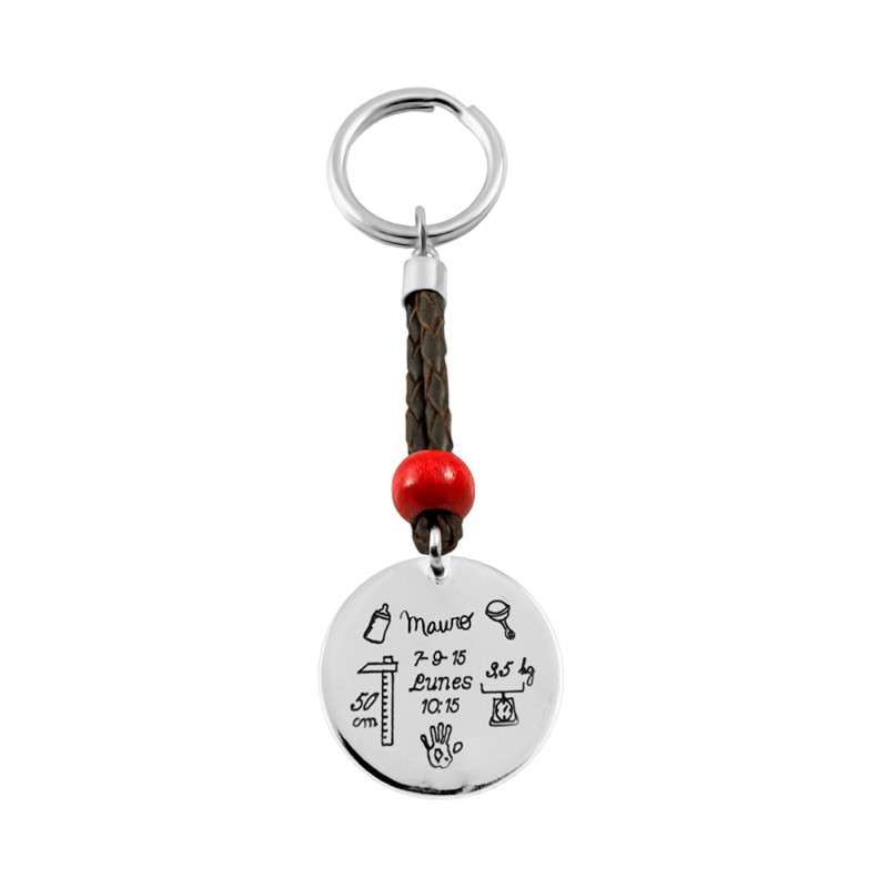 Baby Measurements Keychain