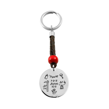 Baby Measurements Keychain