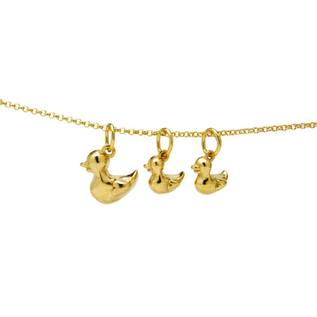 collar patos dorados