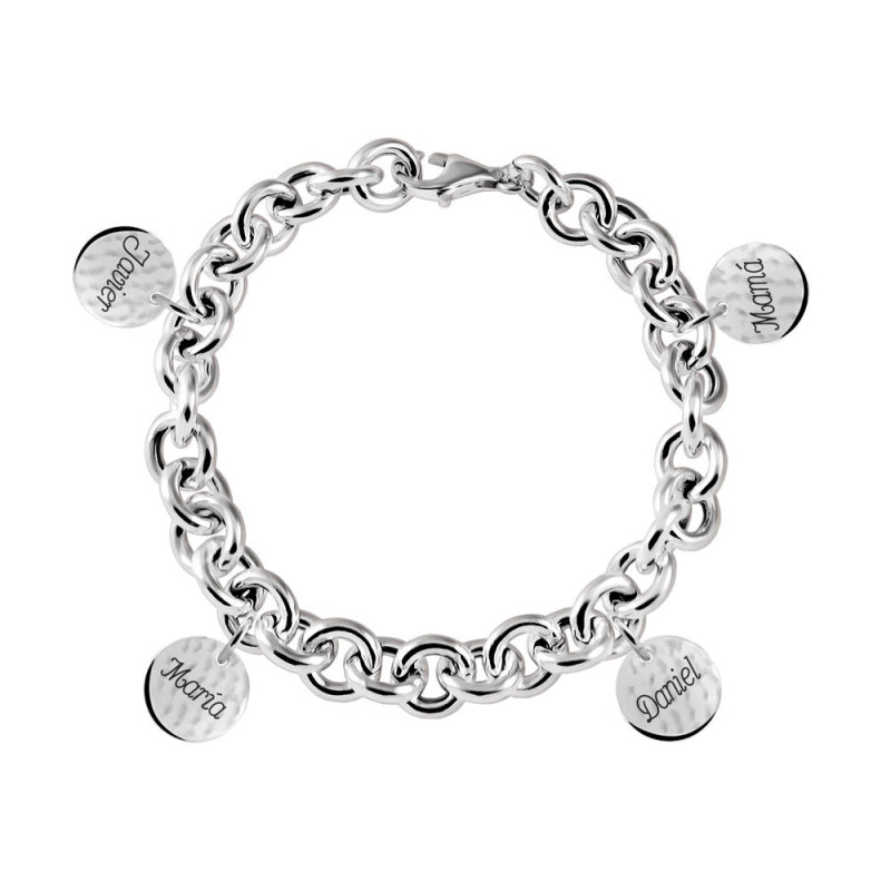 chain bracelet with 4 charms