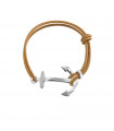 Bracelet anchor and leather cord