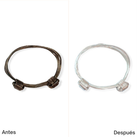 acabado nuevo pulsera plata
